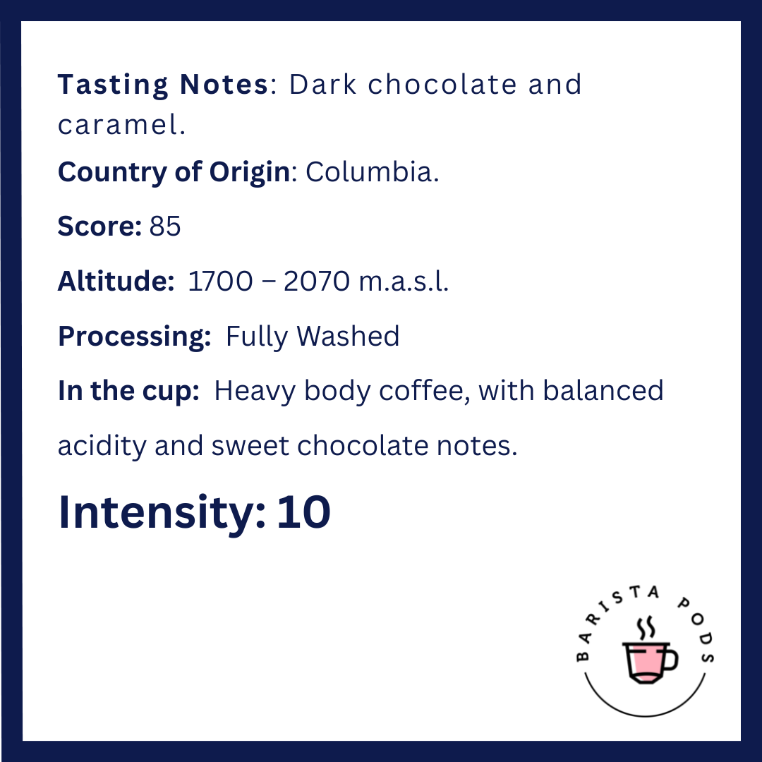 Information of Barista Pods Essential coffee capsules